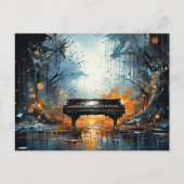 Carte Postale Piano Beauté, imaginaire généré par l'IA, (Devant)