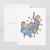 Carte Postale Piano Boys (Devant / Derrière)