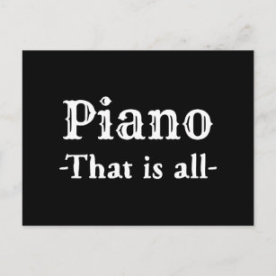 Carte Postale Piano C'Est Toute Musique Drôle