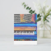 Carte Postale Piano Coloré (Debout devant)