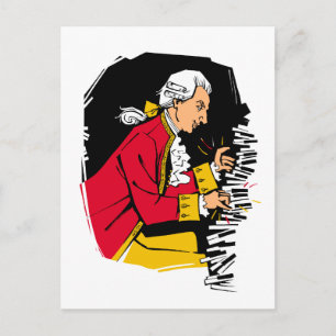 Carte Postale Piano de Mozart