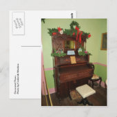 Carte Postale Piano décoré (Devant / Derrière)