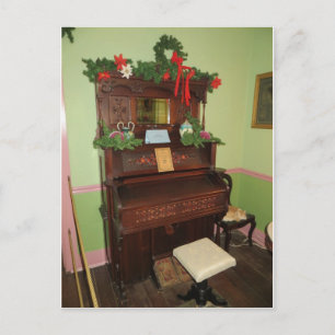 Carte Postale Piano décoré
