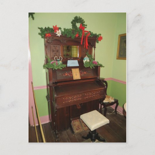 Carte Postale Piano décoré (Devant)