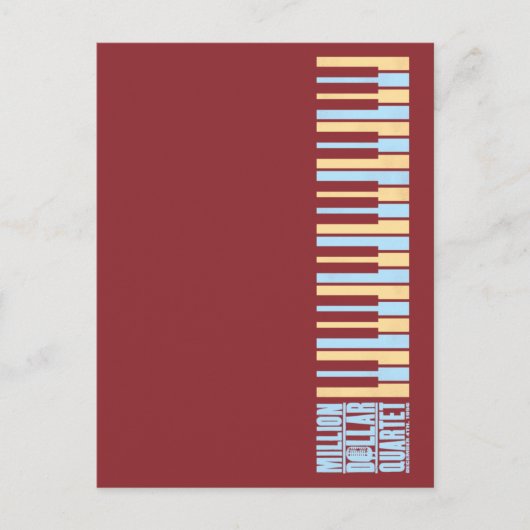 Carte Postale Piano du quatuor à millions de dollars (Devant)