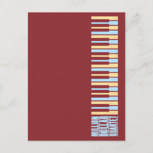 Carte Postale Piano du quatuor à millions de dollars