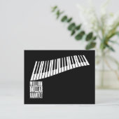 Carte Postale Piano du quatuor à millions de dollars - Blanc (Debout devant)