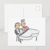 Carte Postale Piano Duet (Devant / Derrière)