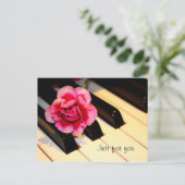 Carte Postale Piano Fleur, juste pour vous (Debout devant)