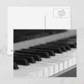 Carte Postale Piano Greetings (Devant / Derrière)