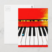 Carte postale Piano Keys (Devant / Derrière)