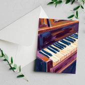 Carte Postale Piano Keys Pianist Peinture