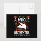 Carte Postale Piano - Le Piano Est Comme Un Orchestre Entier (Devant / Derrière)