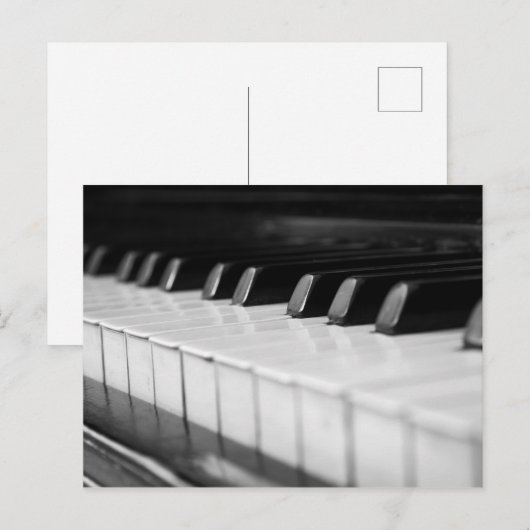 Carte Postale Piano macro closeuse (Devant / Derrière)