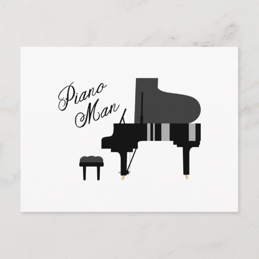 Carte Postale Piano Man (Devant)