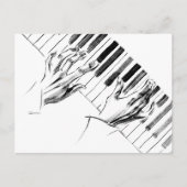 Carte Postale Piano music (Devant)