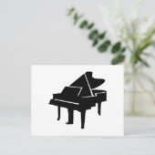 Carte Postale Piano noir (Debout devant)