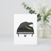 Carte Postale Piano noir : Modèle 3D : (Debout devant)