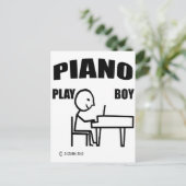 Carte Postale Piano Play Boy (Debout devant)