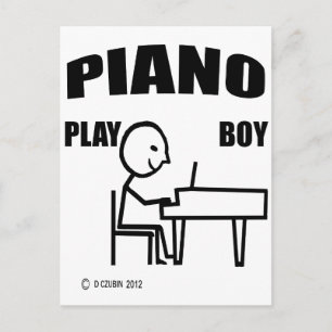 Carte Postale Piano Play Boy