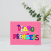 Carte Postale Piano Princess Card (Debout devant)