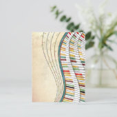 Carte Postale Piano robuste et coloré rétro (Debout devant)