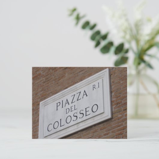 Carte Postale piazza (Debout devant)