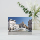 Carte Postale Piazza de Ferrari, Genova (Debout devant)