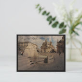 Carte Postale Piazza del Popolo, Rome (Debout devant)