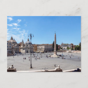 Carte Postale Piazza del Popolo - Rome, Italie