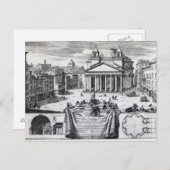 Carte Postale Piazza della Rotonda avec vue sur le Panthéon (Devant / Derrière)