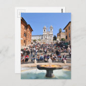 Carte Postale Piazza di Spagna, Rome, Italie (Devant / Derrière)