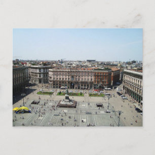 Carte postale Piazza Duomo Milan, Italie