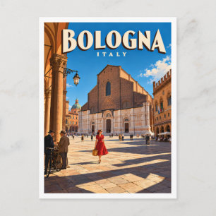 Carte Postale Piazza Maggiore et Basilique San Petronio