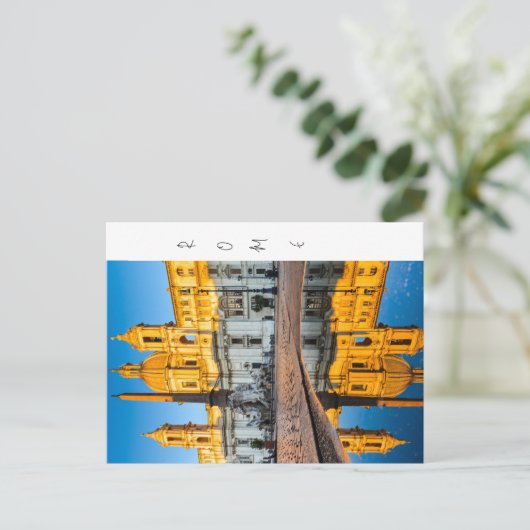 Carte postale, Piazza Navona (Debout devant)