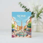 Carte Postale Piazza Navona Italie (Debout devant)
