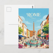 Carte Postale Piazza Navona Italie (Devant / Derrière)