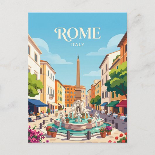Carte Postale Piazza Navona Italie (Devant)