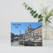 Carte Postale Piazza Navona - Rome, Italie (Debout devant)