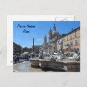 Carte Postale Piazza Navona - Rome, Italie (Devant / Derrière)