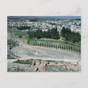 Carte Postale Piazza ovale, ancienne ville de Decapolis Jarash, 