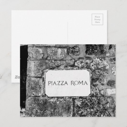 Carte Postale Piazza Roma (Devant / Derrière)