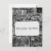 Carte Postale Piazza Roma (Devant / Derrière)