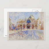 Carte Postale Piazza San Marco Venice par Pierre-Auguste Renoir (Devant / Derrière)