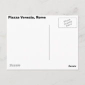 Carte Postale Piazza Venezia la nuit (Dos)