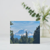 Carte Postale Pic de mont Rainier enneigé (Debout devant)