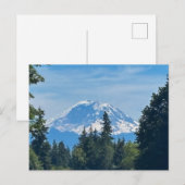Carte Postale Pic de mont Rainier enneigé (Devant / Derrière)