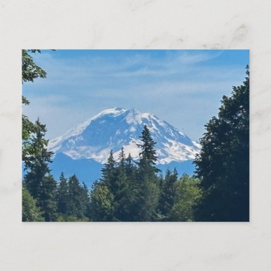 Carte Postale Pic de mont Rainier enneigé (Devant)