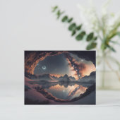 Carte Postale Pic neige Starry Galaxy (Debout devant)