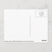 Carte Postale Piccadilly Circus, 1908 Centre de Londres Angleter (Dos)